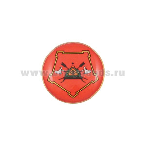 Значок мет. Сибирский ВО (мал., круглый, смола, на пимсе)