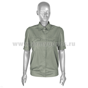 Рубашка форм. офиц. женская (кор.рук.) оливковая