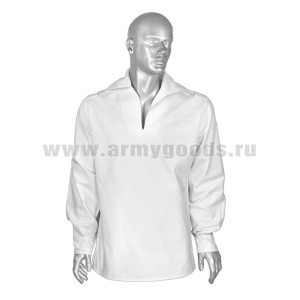 Форменка морская (фланка) белая х/б