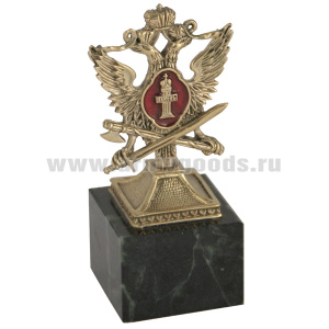 Статуэтка (литье бронза, камень змеевик) орел ФСИН РФ
