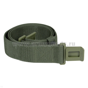 Ремень широкий под НАТО (ширина 50 мм) с пласт. пряжкой (оливковый) (длина 135 см)