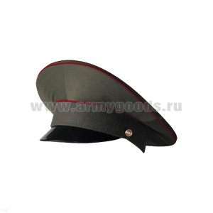 Фуражка простая ВВ оливковая с краповым кантом