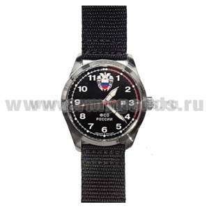 Часы наручные кварцевые "Спецназ" (серия "Атака") ФСО России (цвета циферблата и ремешка в ассортименте)