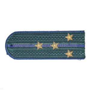 Погоны МЮ серые с вас. кантом, вышит. канителью  (капитан)