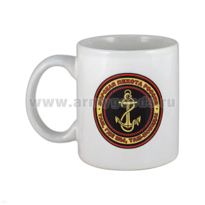 Кружка фарф. (0,3 л) МП (шеврон МП, андреевский флаг)