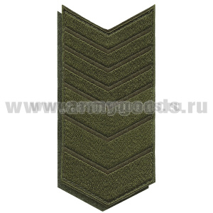 Нашивки вышит. (оливк. фон, оливк. вышивка) для контрактников 19 год (на липучке)