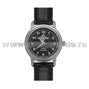 Часы наручные кварцевые "Слава" МВД России (цвета циферблата и ремешка в ассортименте)