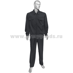 Костюм лет. Полиция (на молн) рубаш. ткань (габардин) с красным кантом р-ры с 62