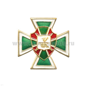 Значок мет. серии ПВ Крест с накл. симв. ПО