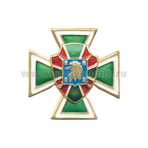 Значок мет. серии ПВ Крест с накл. симв. ПО