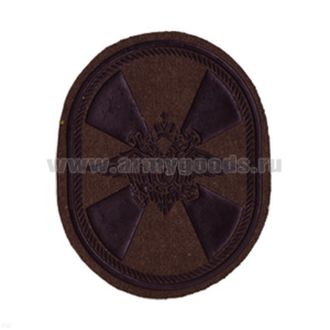 Шеврон пластизолевый ВВ (овал) полевой