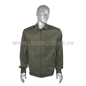 К. жакет форм. п/ш (на молнии) Мужской оливковый ВС (ТУ 2005 г)