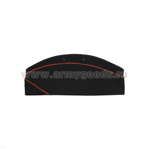 Пилотка Полиции женская темно-синяя с красным кантом п/ш