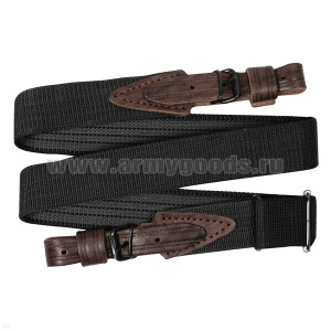 Ремень оружейный Рысь (нейлон; нескользящий слой на 1 стороне; регулируемый) черный