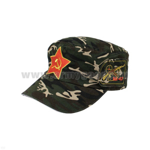 Бейсболка кмф зеленая вышитая Звезда СА (АК-47 No pasaran!)