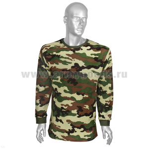 Фуфайка лет. х/б интерлок кмф зелёная