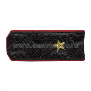 Погоны генерал-майор черн. с красн. кантом (МП, Береговая служба ВМФ) на китель