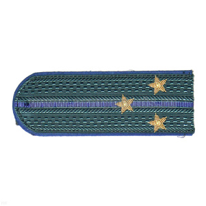 Погоны МЮ серые с вас. кантом, вышит. канителью  (ст. лейтенант)