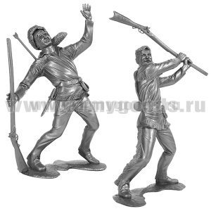 Набор игрушек пластмассовых "Американские скауты" (№2) (фигурки 2 шт) h=18 см