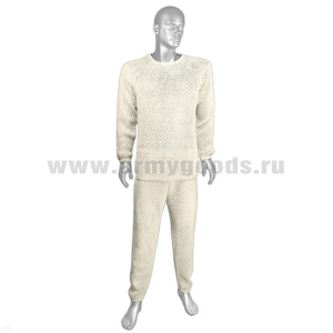 Белье зимнее Телохранитель (х/б белая сетка) (фуфайка и кальсоны)