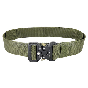 Ремень тактический (ширина 35 мм) оливковый с мет. пряжкой-"коброй"