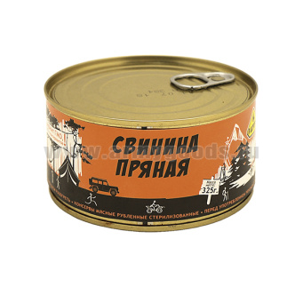 Консервы мясные рубленные Свинина пряная (325 г) до 05.2026 и ранее