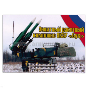 Магнит виниловый (гибкий) Зенитный ракетный комплекс 9К37 Бук