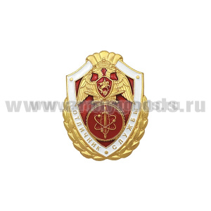 Значок мет. Росгвардия Отличник службы в в/ч по охране ВГО и СГ (алюм)
