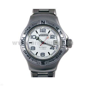 Часы наручные механич. "Амфибия" (водонепроницаемые 200 м, автоподзавод, противоударные)