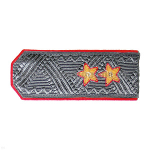 Погоны генерал-лейтенант МВД серые с красн. кантом (на китель)