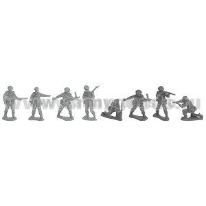 Набор игрушек пластмассовых "Британские парашютисты" (солдатики 8 шт)