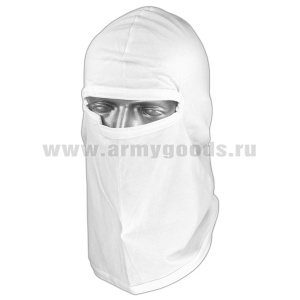 Маска х/б (прорезь для глаз, без рта) белая