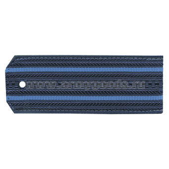 Погоны син. 2 голуб. пр. (на пластике)