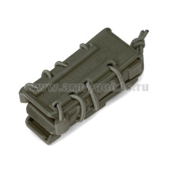 Подсумок тактический для магазина Ярыгина, Глок, ПЛК (ударопрочный полиамид с резинками) оливковый 