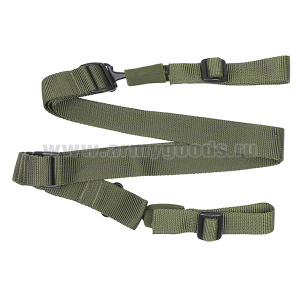 Ремень оружейный ОР-17 трехточечный стропяной (30 мм) хаки