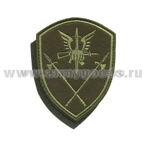 Шеврон вышит. Росгвардия Уральский ВО (Органы управления сил специального назначения) полевой на липучке