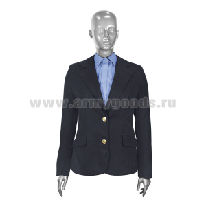 Китель женский п/ш иссиня-черный ФСБ