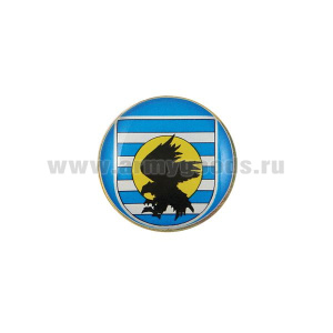 Значок мет. 242 УЦ ВДВ (мал., круглый, смола, на пимсе) орел