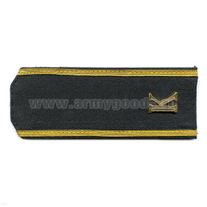 Погоны из кительной ткани МВД серые с кантом из металлизированного галуна с мет. буквой «К»