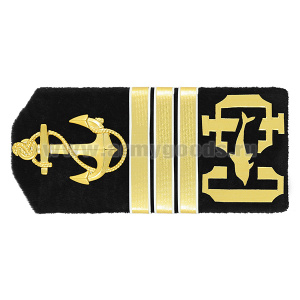 Погоны ДМБ СФ (трапеция) с дельфином и якорем (старшина 1 ст)