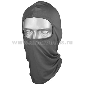 Маска-подшлемник (100% полиэстер) серая