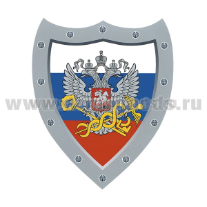 Наклейка в виде щита Налоговая служба