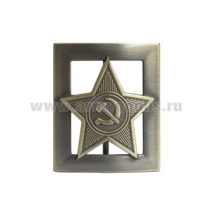 Пряжка генеральская литая Звезда СА с просечками