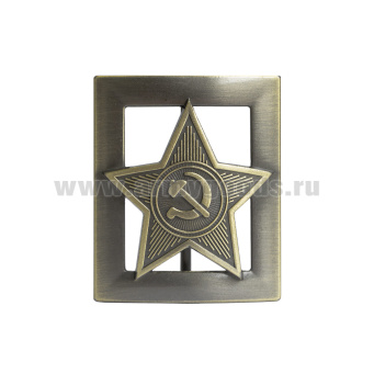 Пряжка генеральская литая Звезда СА с просечками