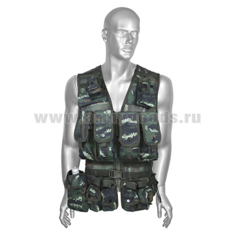 Жилет разгрузочный тактический Сетка на молнии кмф (плотность ткани 1000 DEN №7