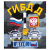 Футболка с вышивкой на груди ГИБДД ДПС (флаг) сер. КМФ