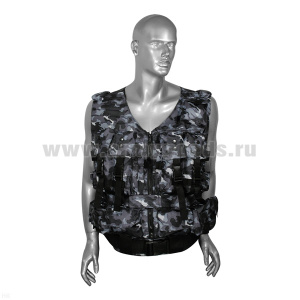 Жилет разгрузочный тактический Армейский "город" кмф серый (ткань "оксфорд")