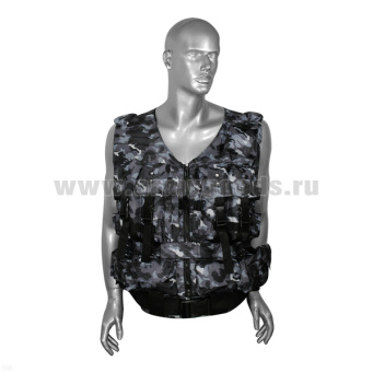 Жилет разгрузочный тактический Армейский "город" кмф серый (ткань "оксфорд")