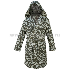 Халат махровый кмф серо-оливковый (100% хлопок)