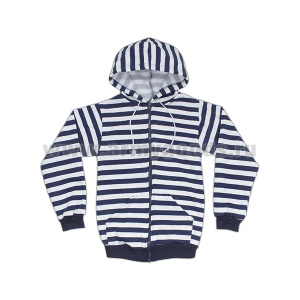 Толстовка детская белая в синюю полоску (р-ры с 26 по 42)